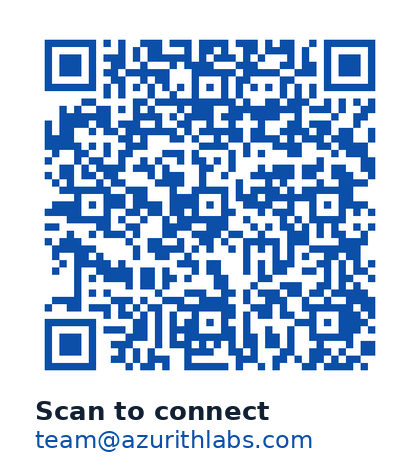 Azurith Labs QR code for team@azurithlabs.com